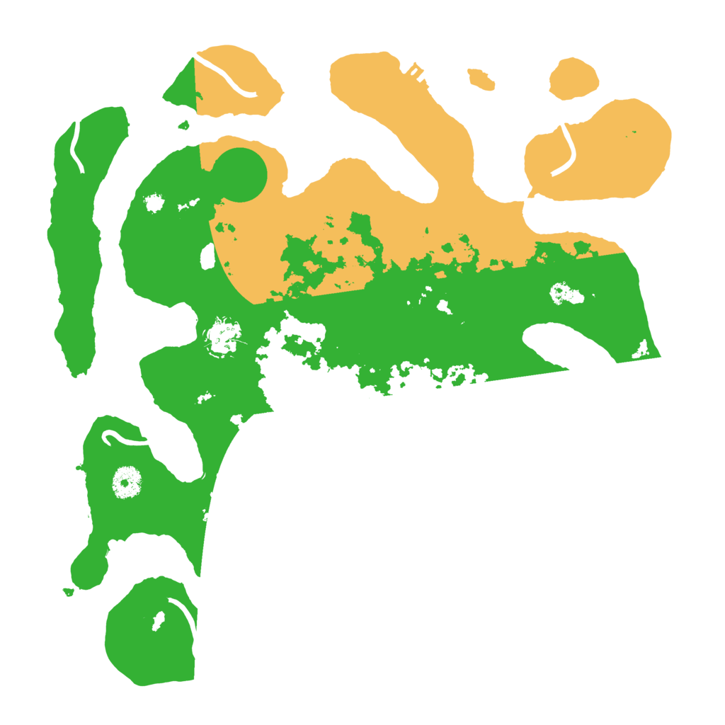 Biome Rust Map: Procedural Map, Size: 3500, Seed: 6247891