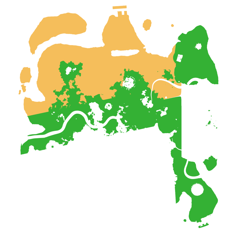 Biome Rust Map: Procedural Map, Size: 3500, Seed: 5567437