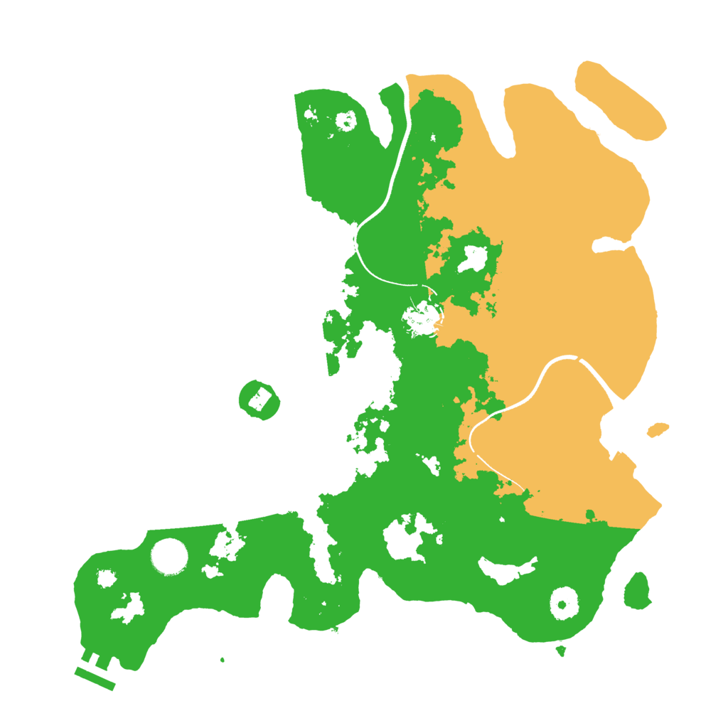Biome Rust Map: Procedural Map, Size: 3500, Seed: 6404992