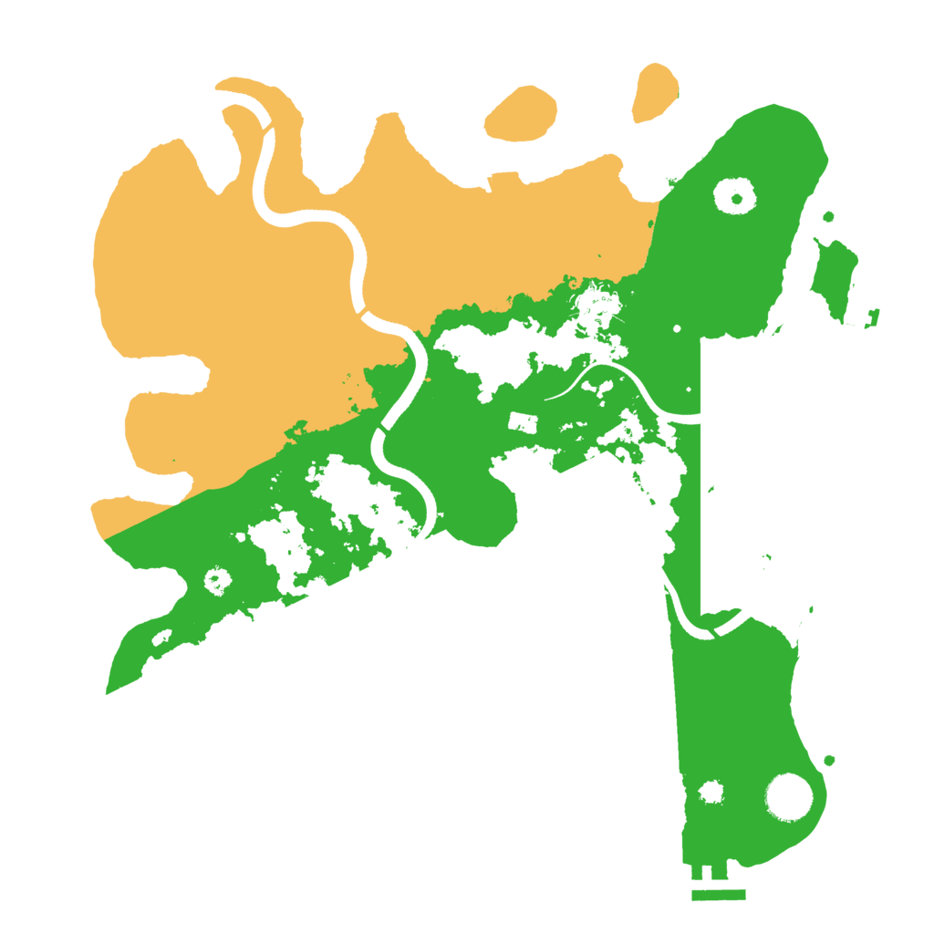 Biome Rust Map: Procedural Map, Size: 3500, Seed: 2732318