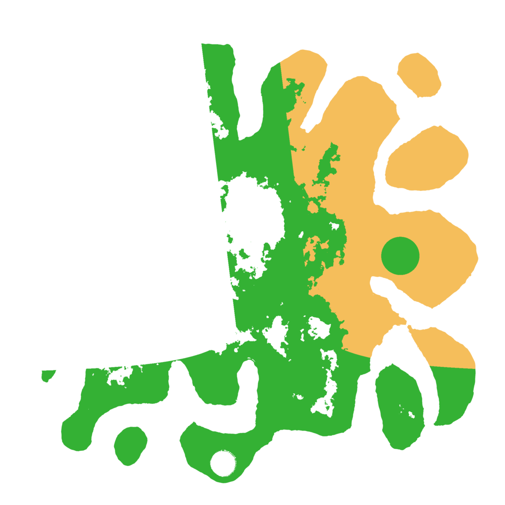 Biome Rust Map: Barren, Size: 3500, Seed: 6068499