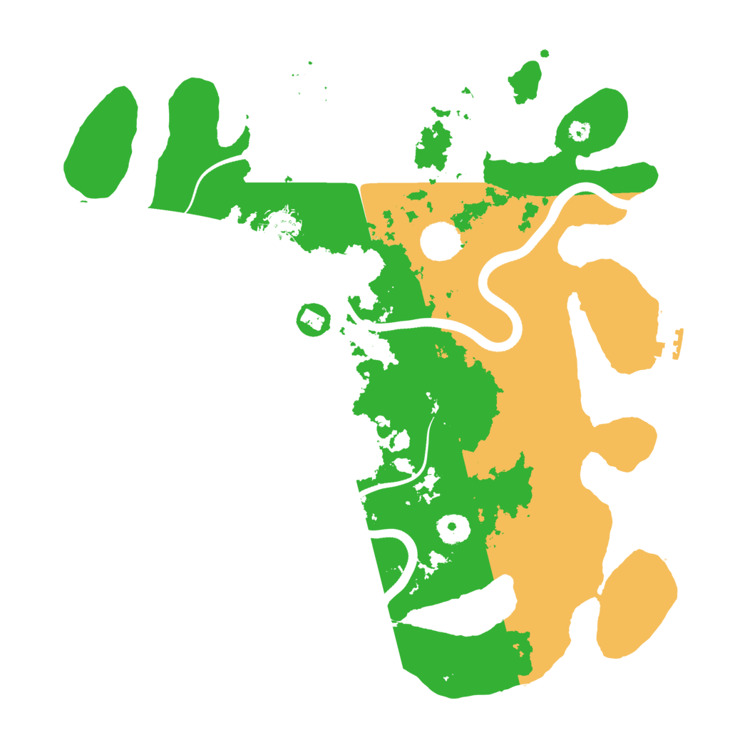 Biome Rust Map: Procedural Map, Size: 3500, Seed: 432950