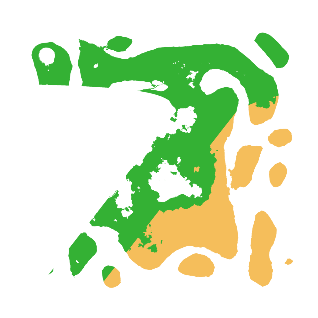 Biome Rust Map: Barren, Size: 3500, Seed: 143137