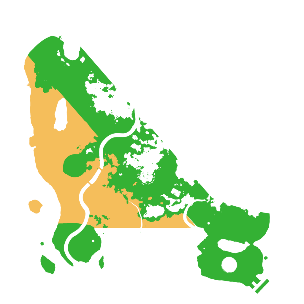 Biome Rust Map: Procedural Map, Size: 3500, Seed: 2133567