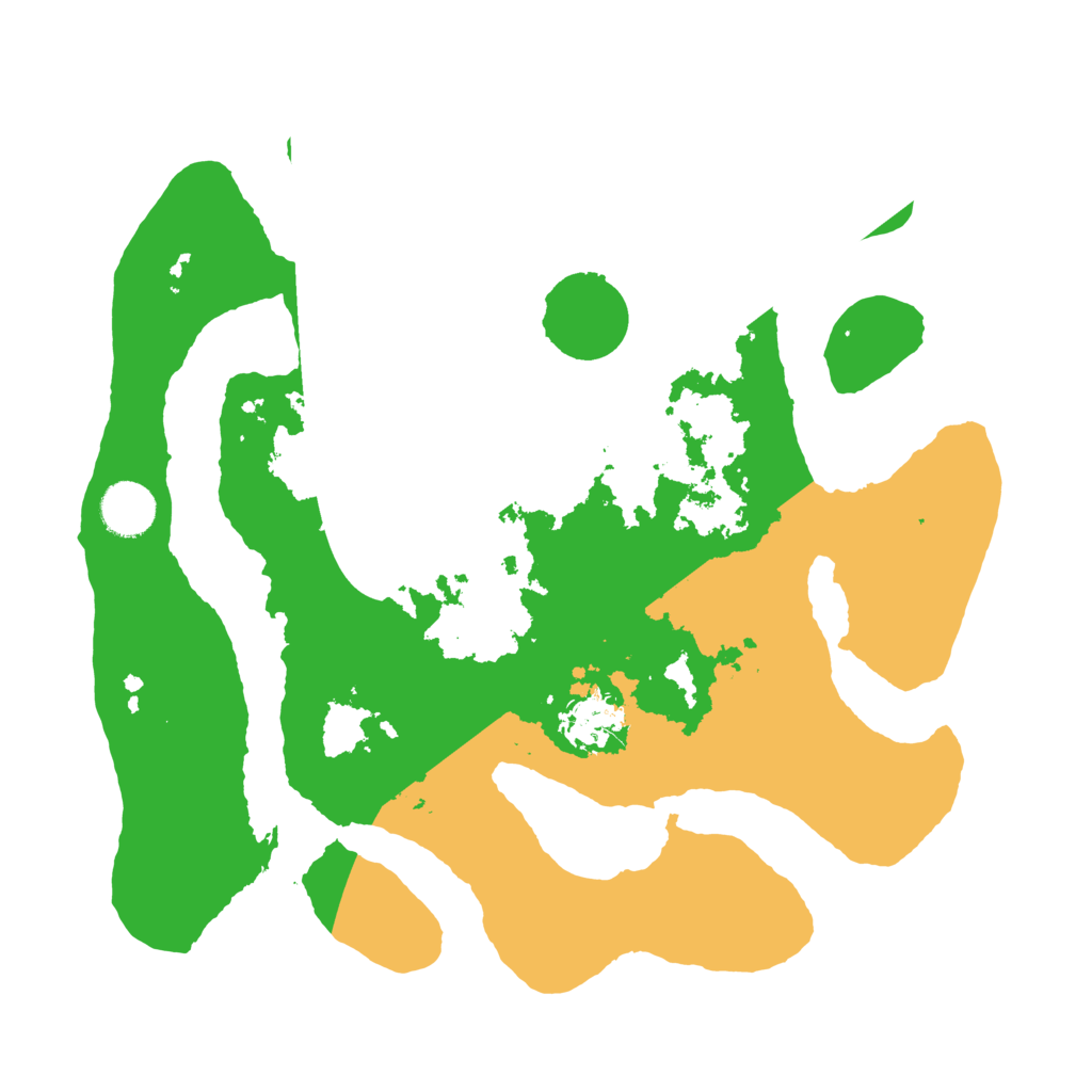 Biome Rust Map: Barren, Size: 3500, Seed: 4039988