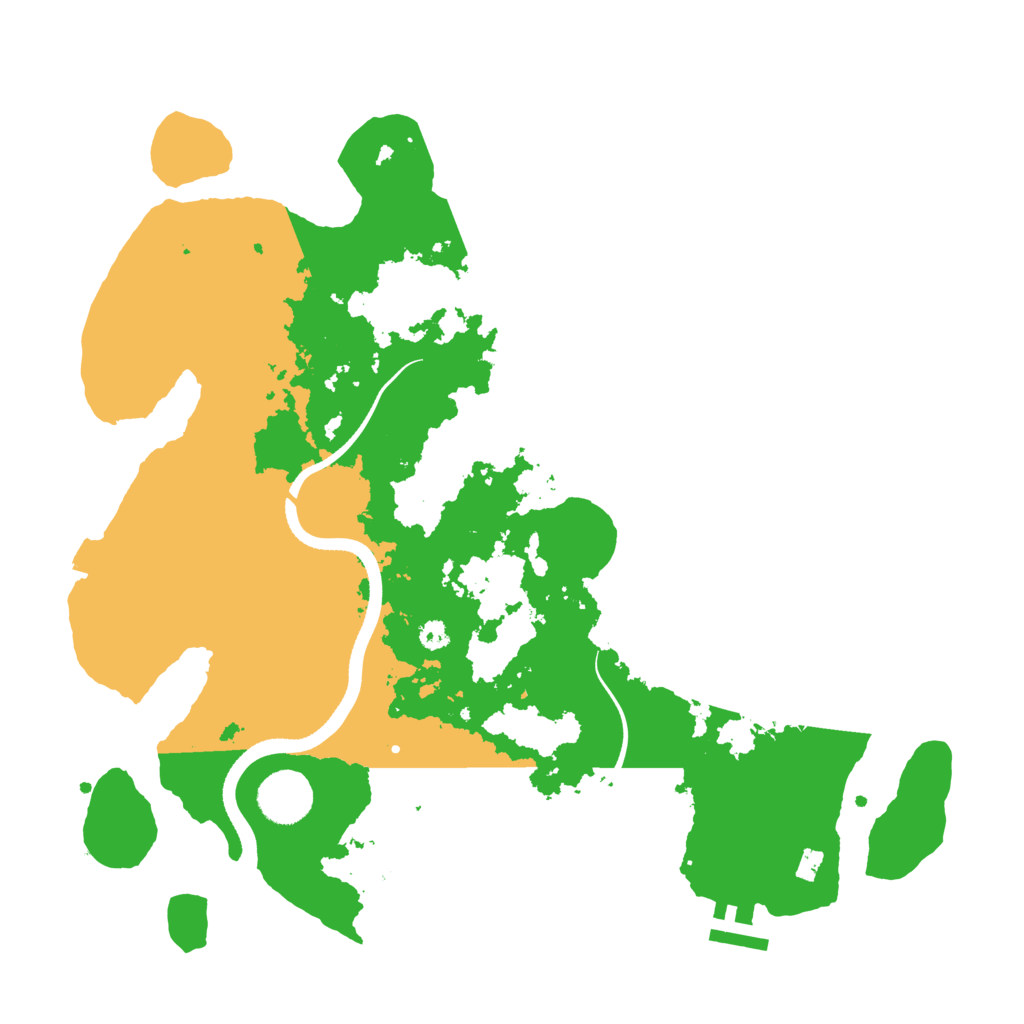 Biome Rust Map: Procedural Map, Size: 3500, Seed: 3885242