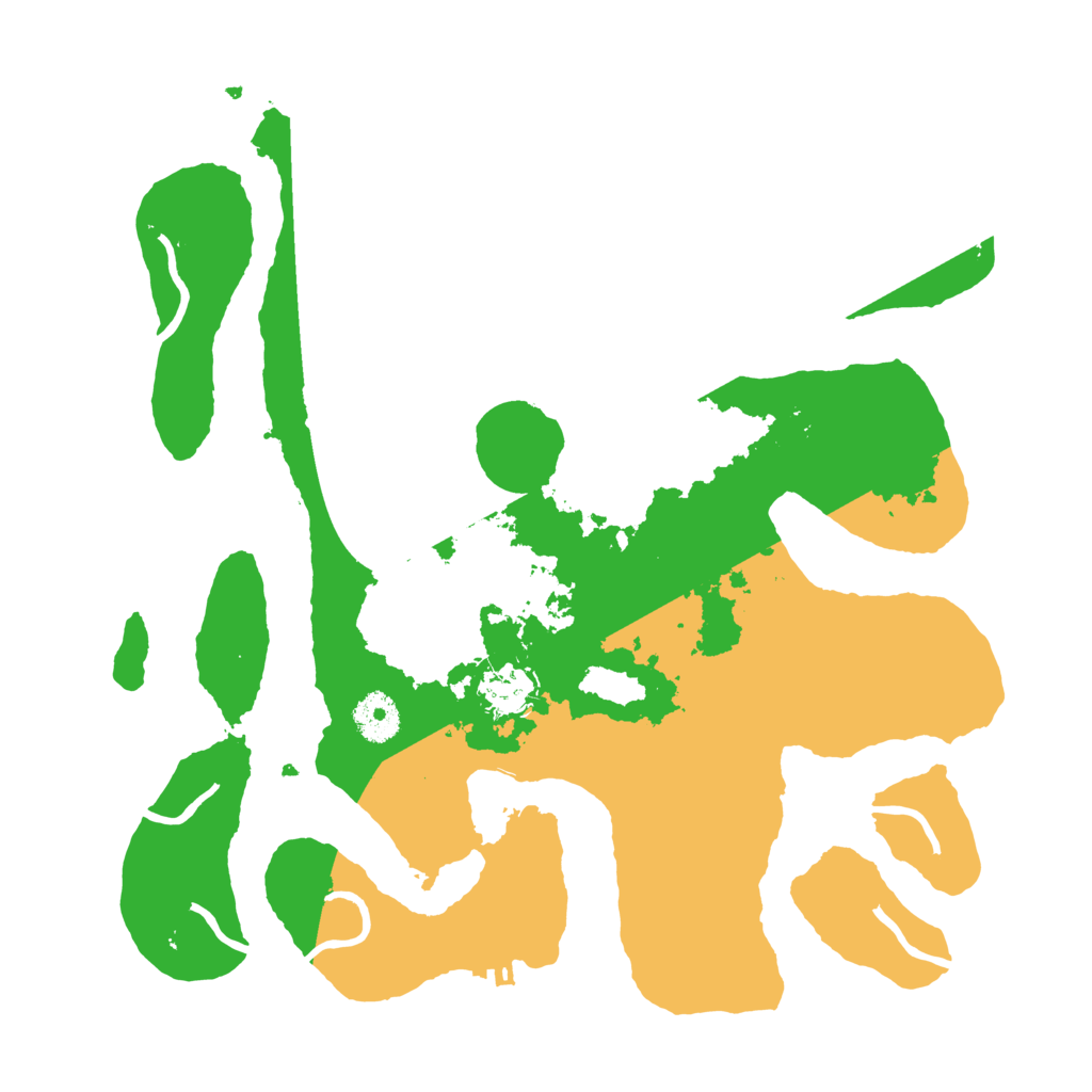 Biome Rust Map: Procedural Map, Size: 3500, Seed: 5809609