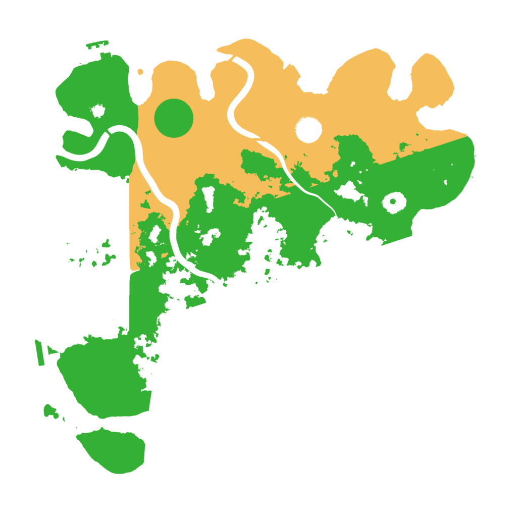Biome Rust Map: Procedural Map, Size: 3500, Seed: 4141971
