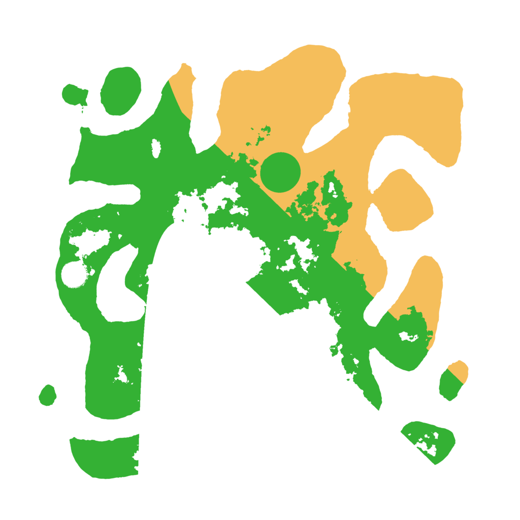 Biome Rust Map: Barren, Size: 3500, Seed: 269466