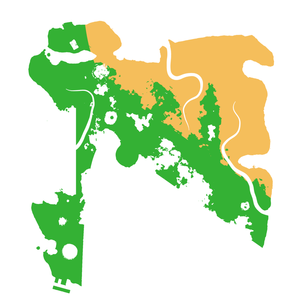 Biome Rust Map: Procedural Map, Size: 3500, Seed: 4619837