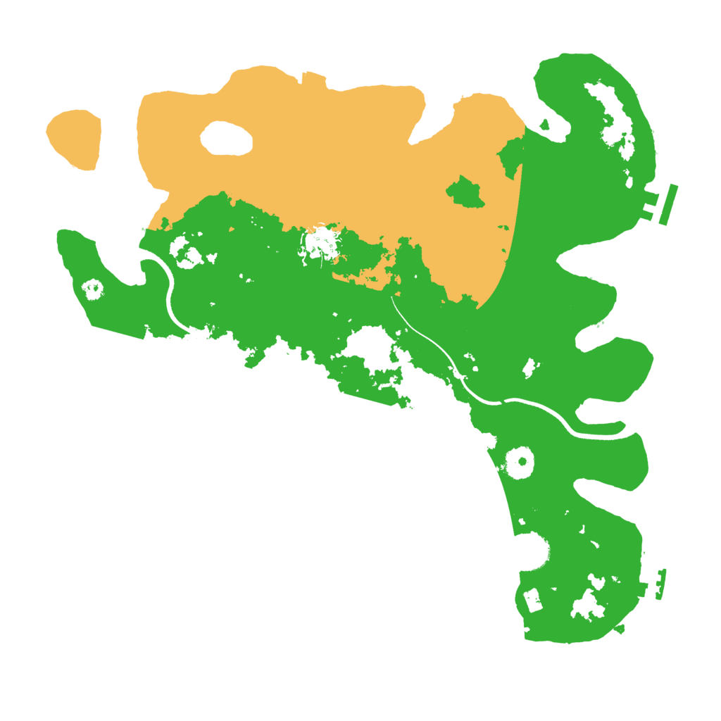 Biome Rust Map: Procedural Map, Size: 3500, Seed: 3759258