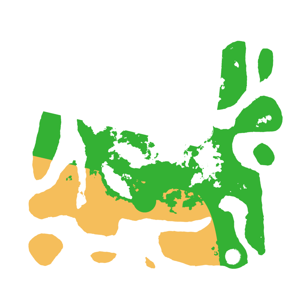 Biome Rust Map: Barren, Size: 3500, Seed: 4072537