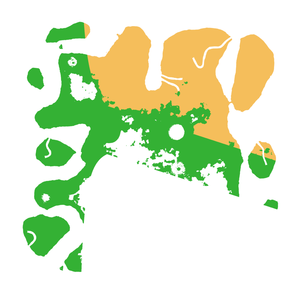 Biome Rust Map: Procedural Map, Size: 3500, Seed: 4094124