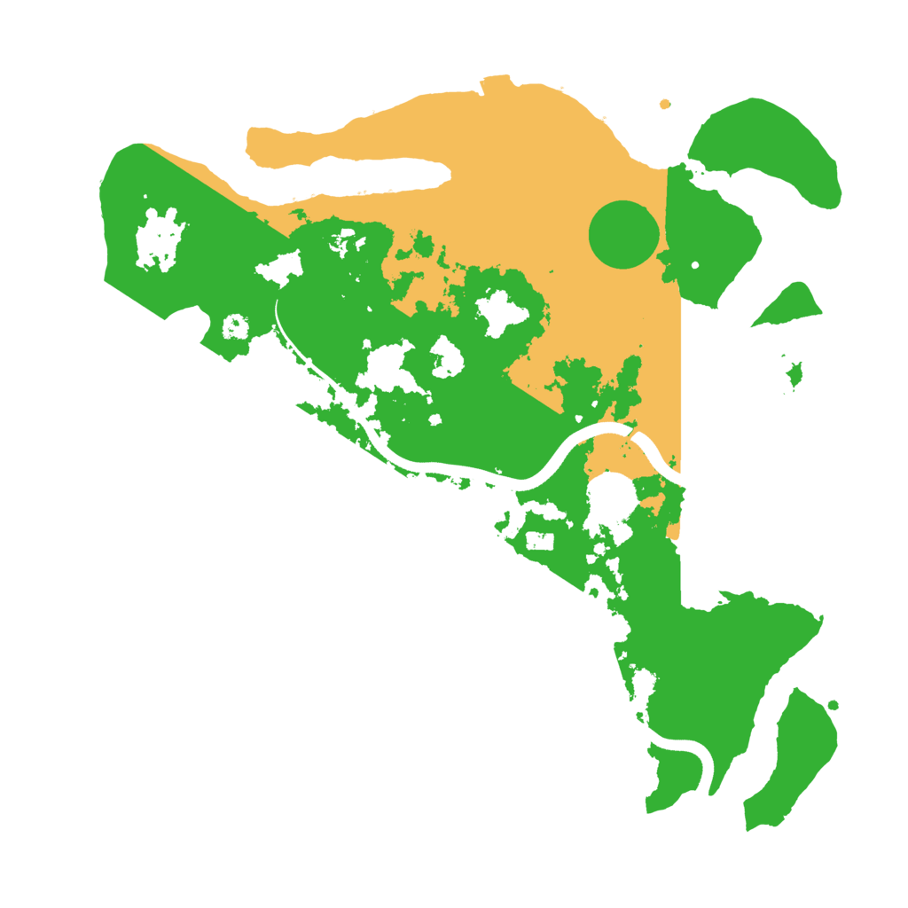 Biome Rust Map: Procedural Map, Size: 3500, Seed: 1349151323