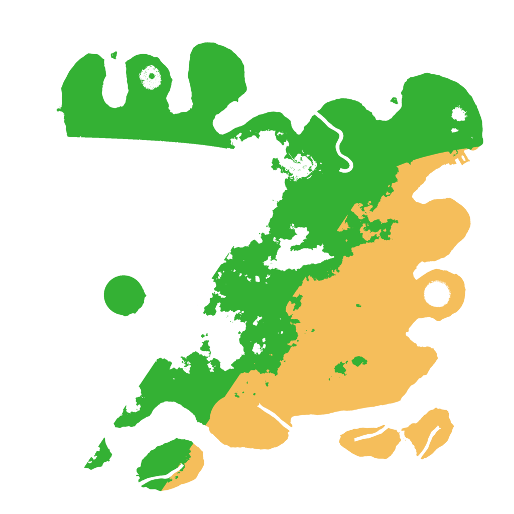 Biome Rust Map: Procedural Map, Size: 3500, Seed: 409936