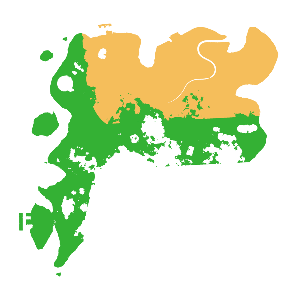 Biome Rust Map: Procedural Map, Size: 3500, Seed: 3195977