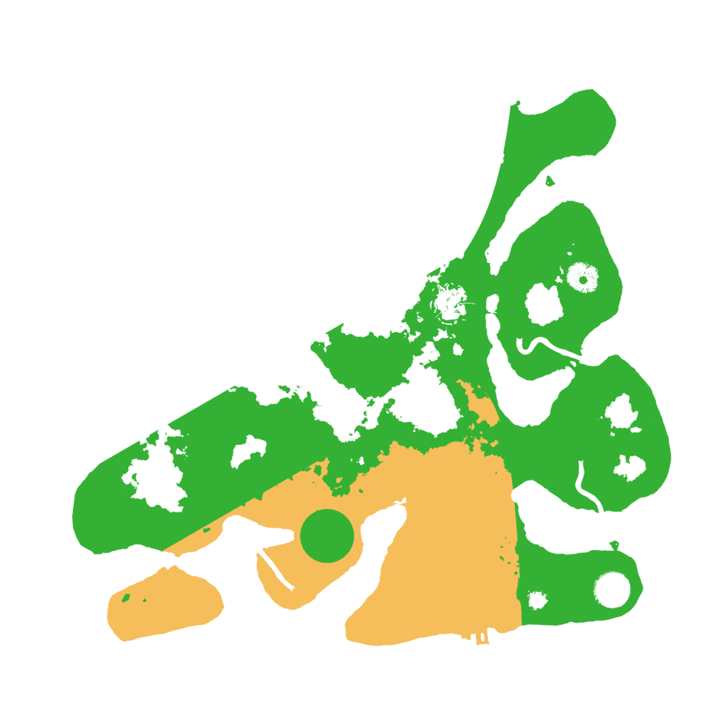 Biome Rust Map: Procedural Map, Size: 3500, Seed: 5681301