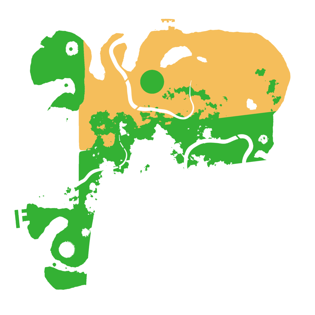 Biome Rust Map: Procedural Map, Size: 3500, Seed: 494154