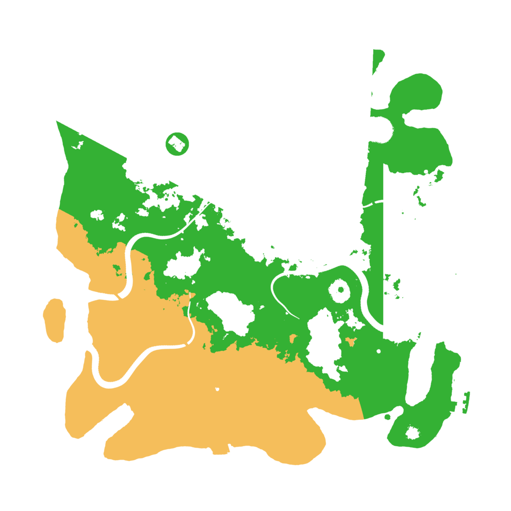 Biome Rust Map: Procedural Map, Size: 3500, Seed: 3138077