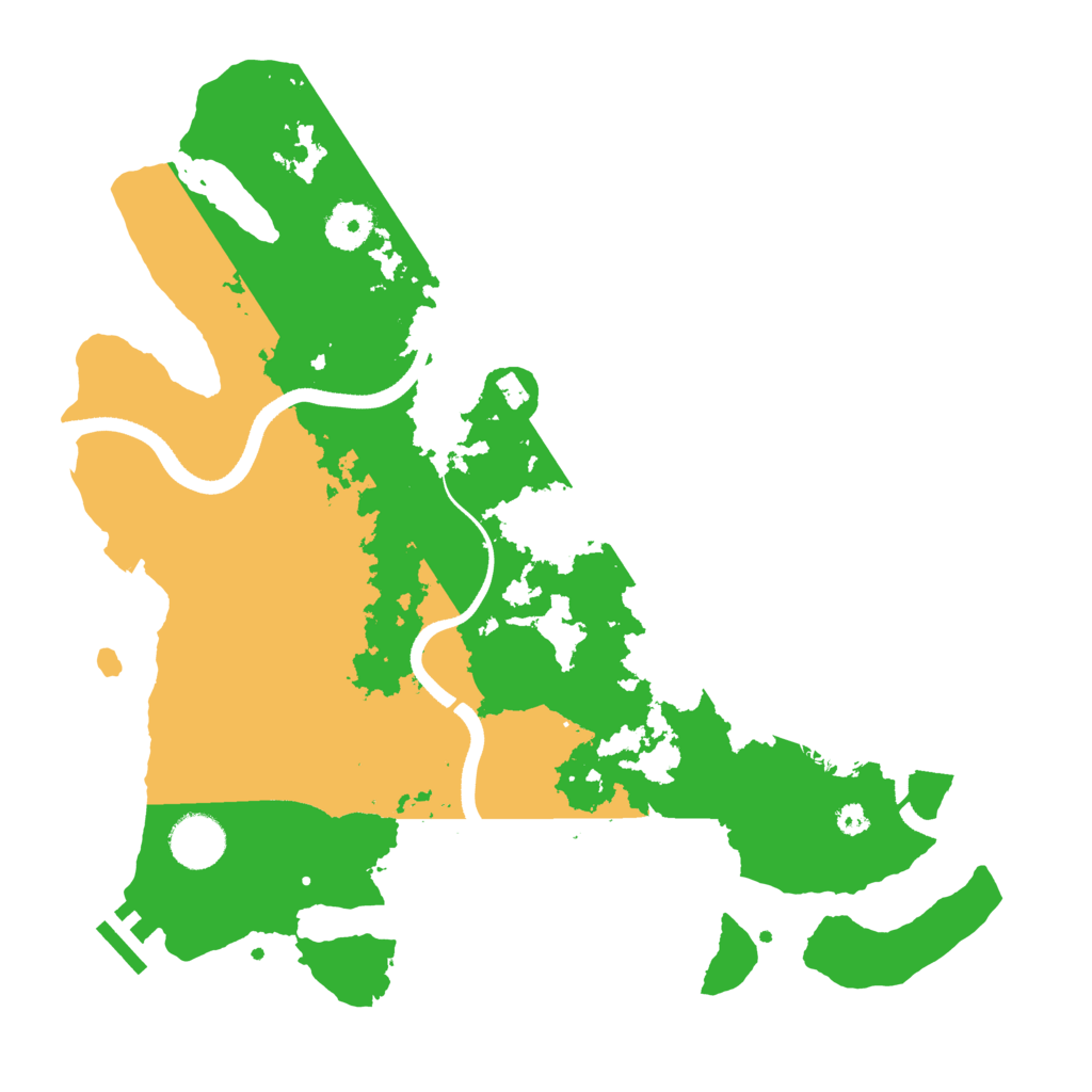 Biome Rust Map: Procedural Map, Size: 3500, Seed: 1925536