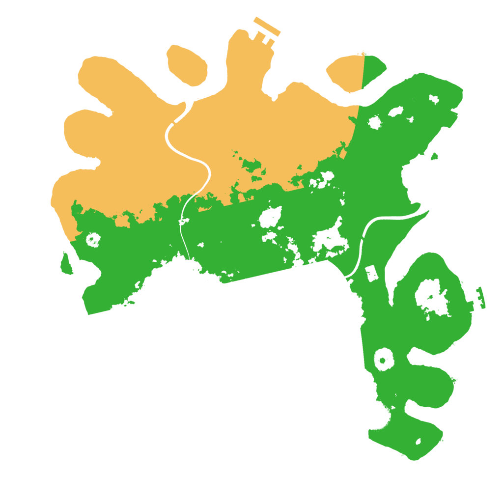Biome Rust Map: Procedural Map, Size: 3500, Seed: 29752