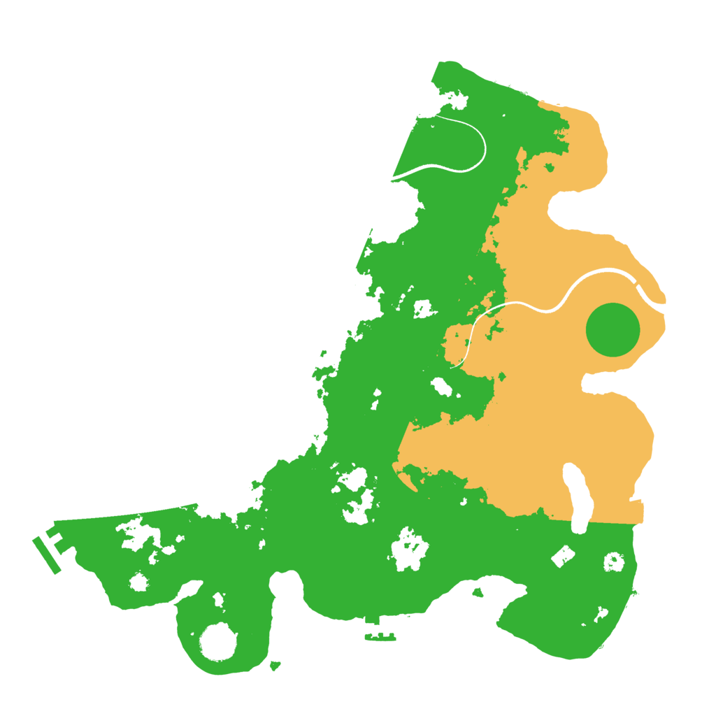 Biome Rust Map: Procedural Map, Size: 3500, Seed: 4612242