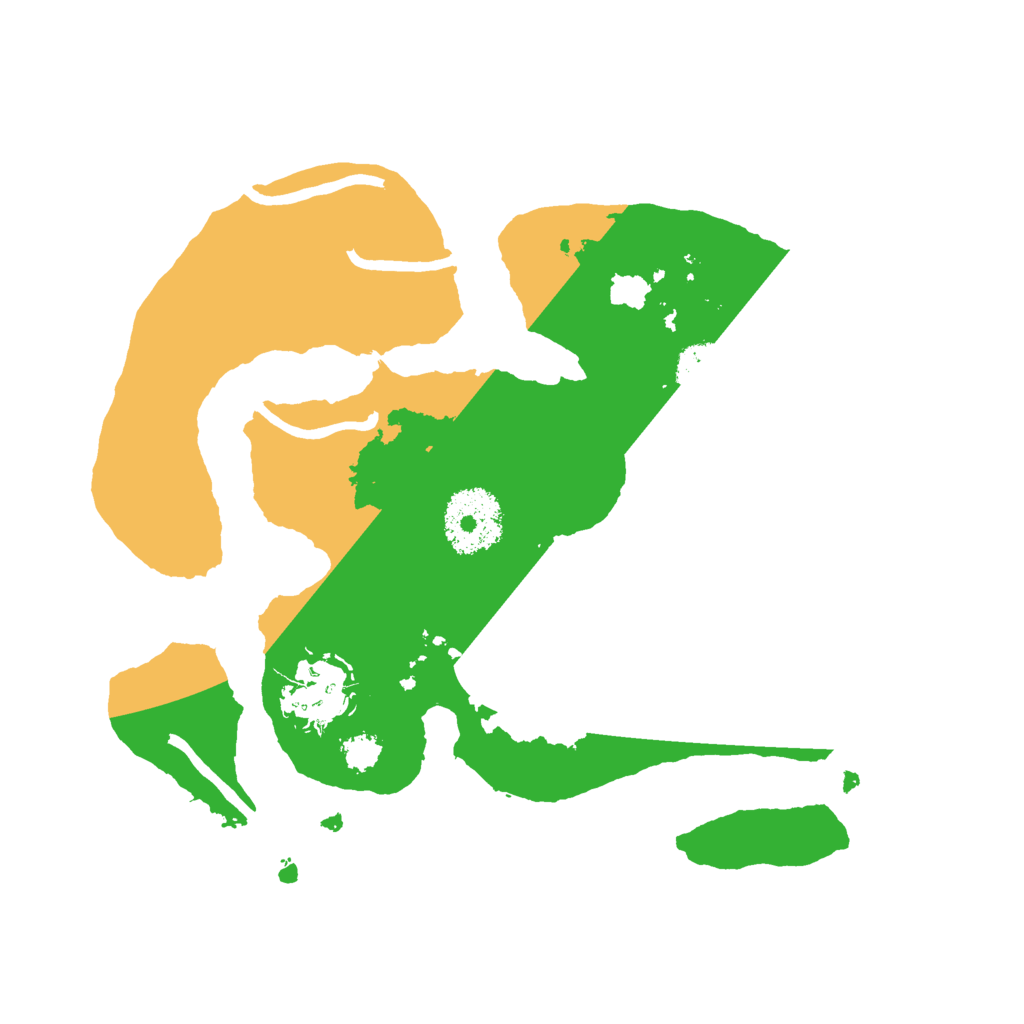 Biome Rust Map: Procedural Map, Size: 2500, Seed: 3135947