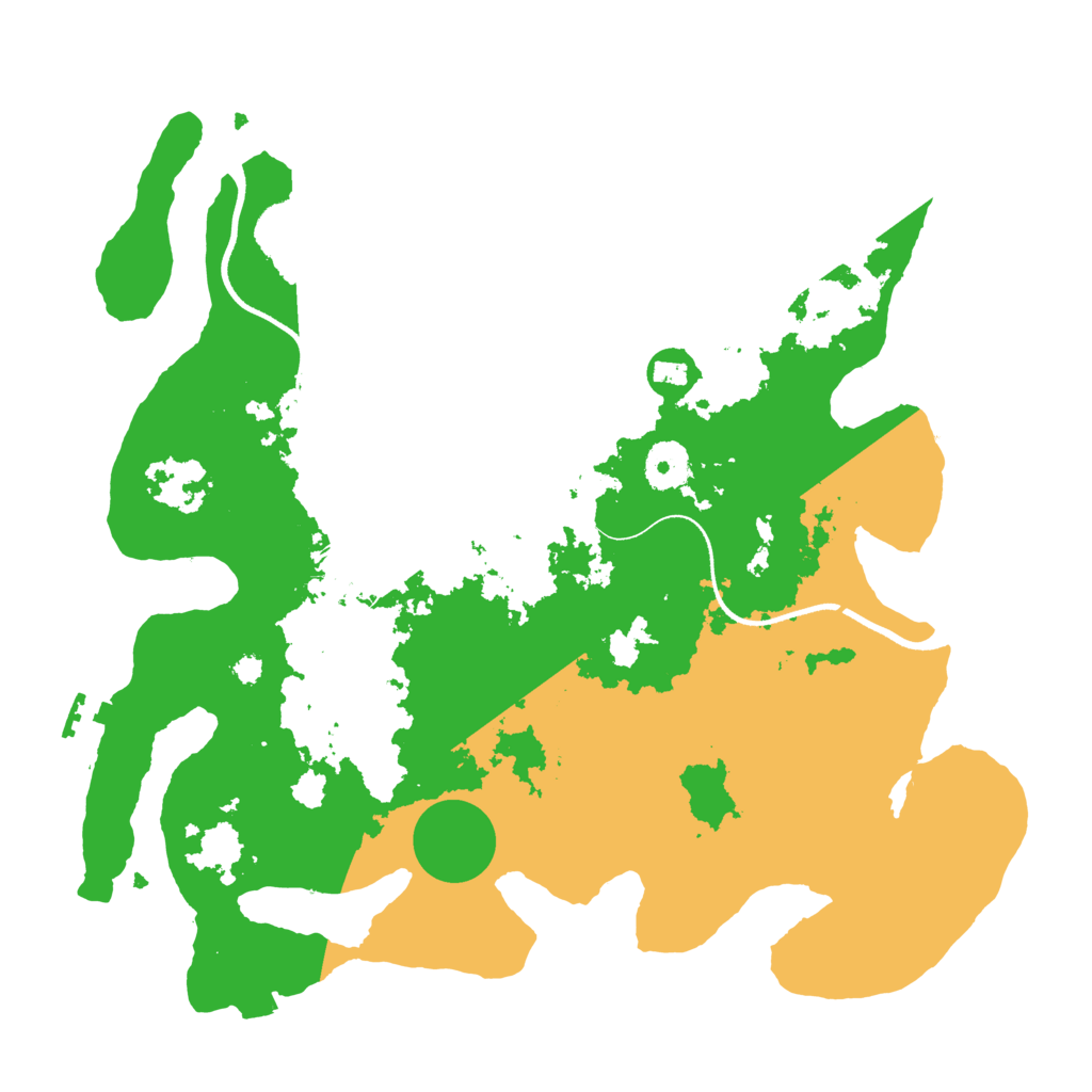 Biome Rust Map: Procedural Map, Size: 3500, Seed: 2907546