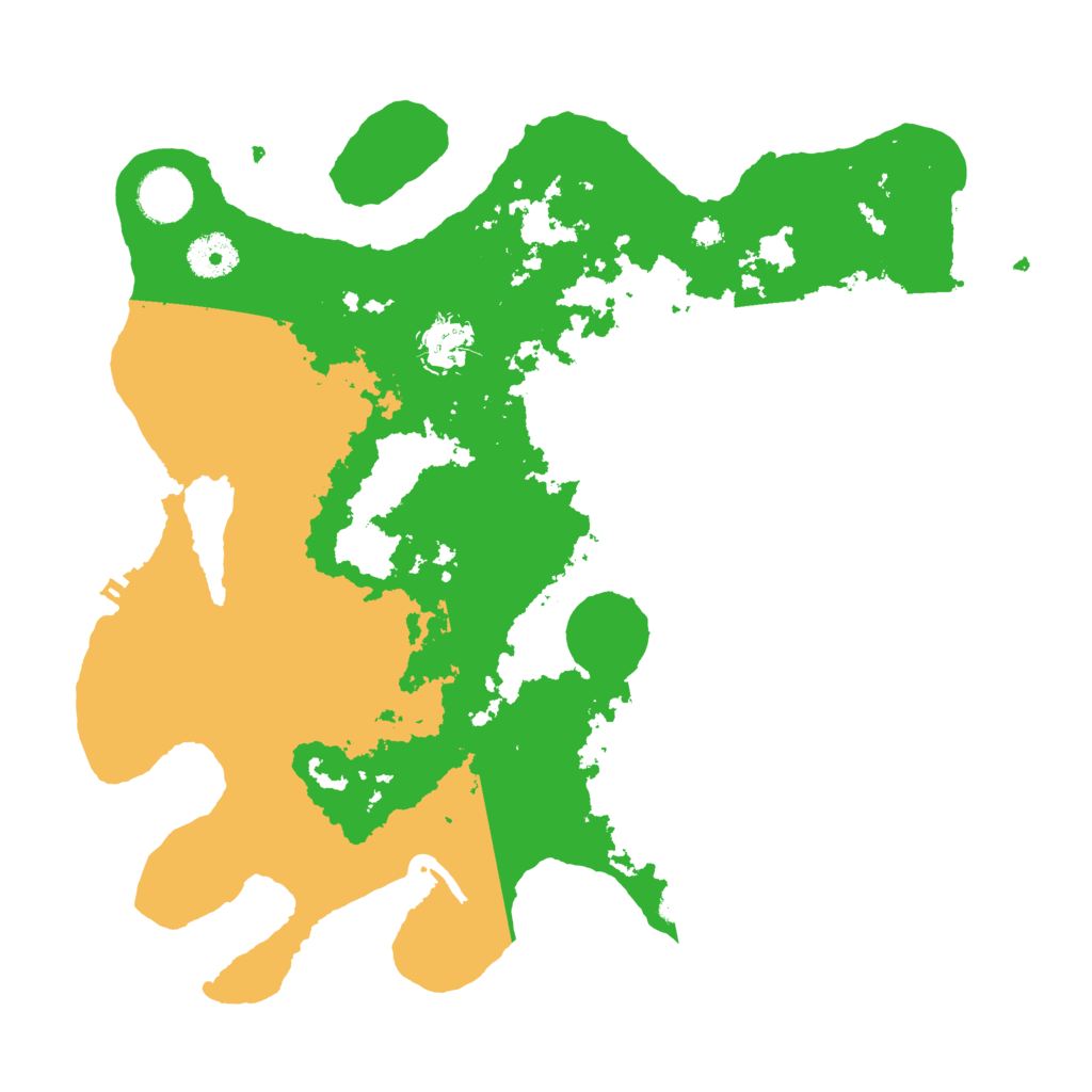 Biome Rust Map: Procedural Map, Size: 3500, Seed: 2601624