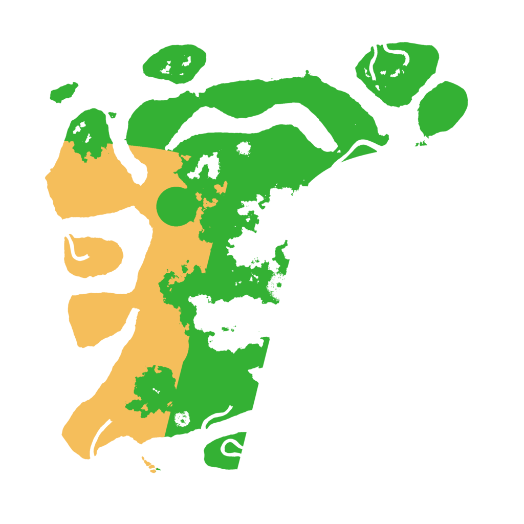 Biome Rust Map: Procedural Map, Size: 3500, Seed: 6016632