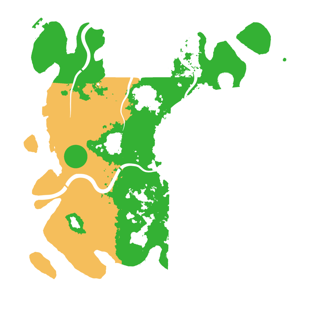 Biome Rust Map: Procedural Map, Size: 3500, Seed: 4522274