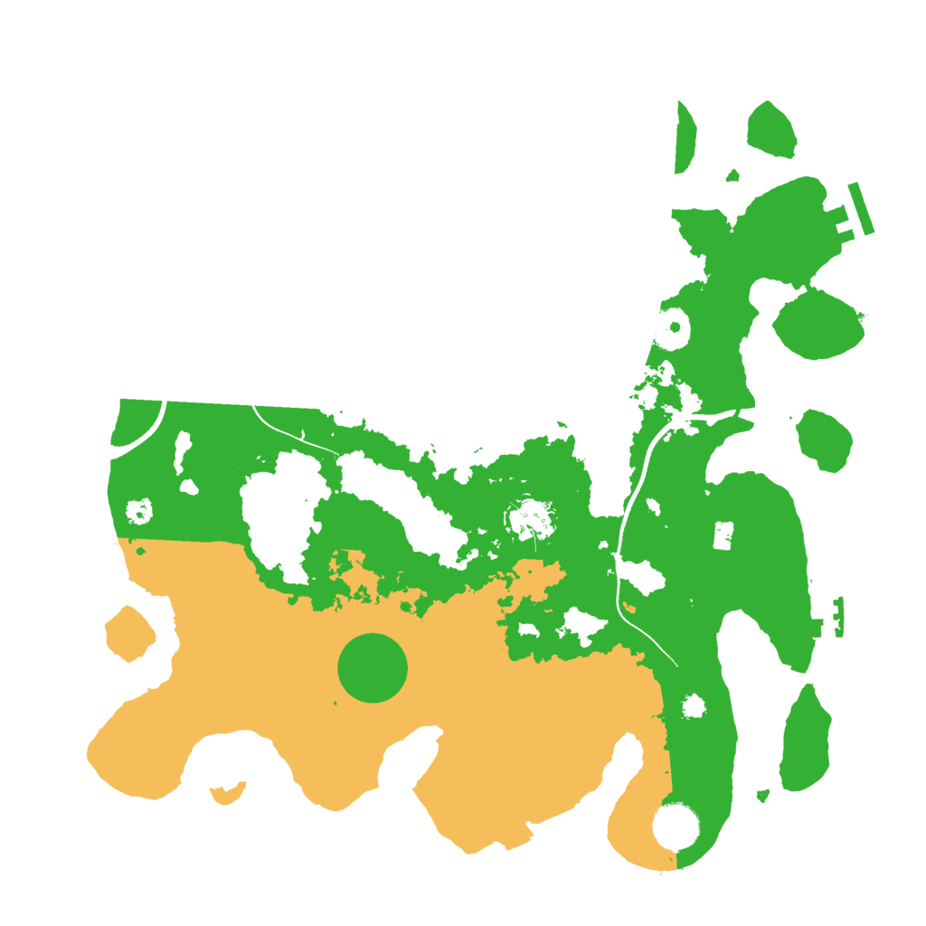 Biome Rust Map: Procedural Map, Size: 3500, Seed: 4177442