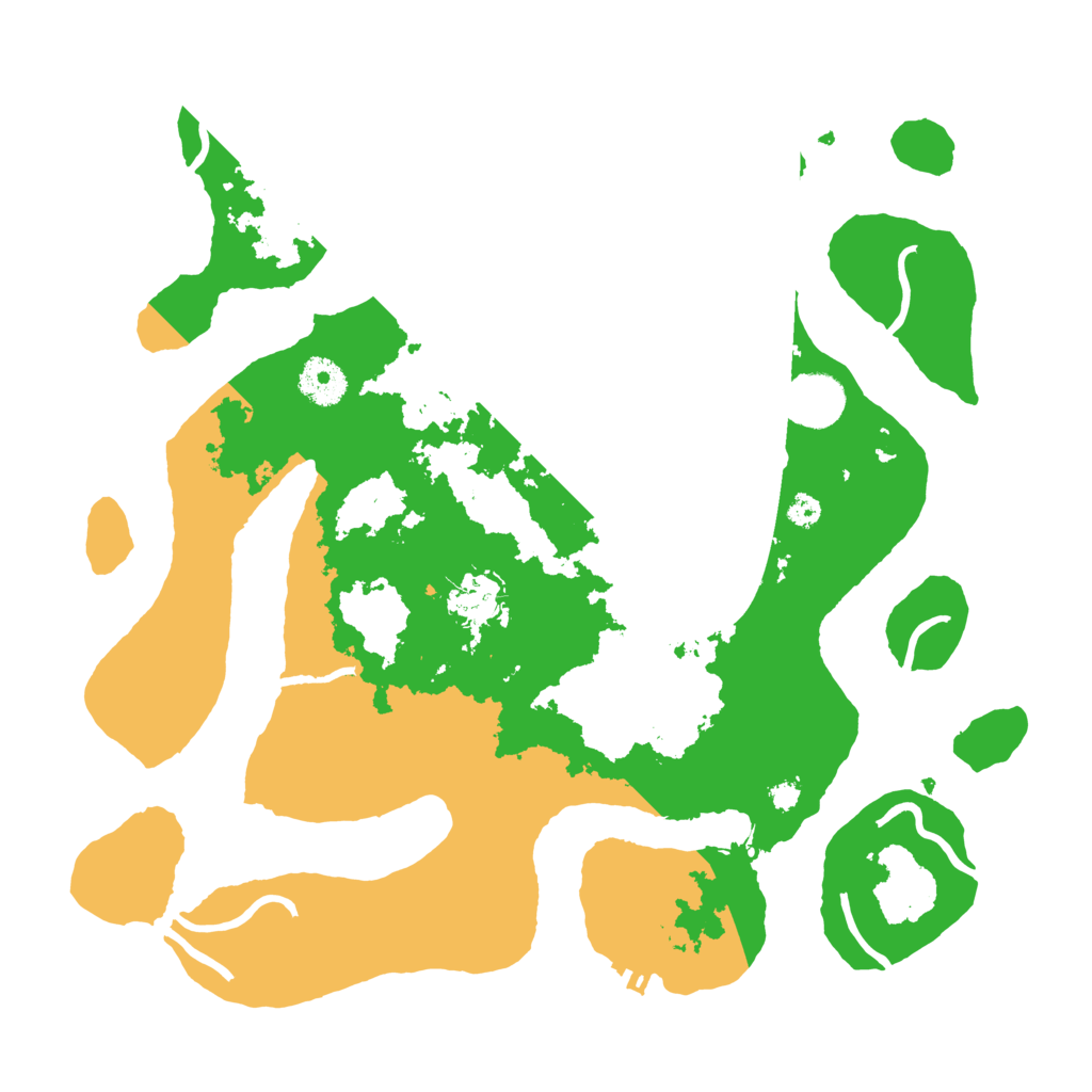 Biome Rust Map: Procedural Map, Size: 3500, Seed: 3735503