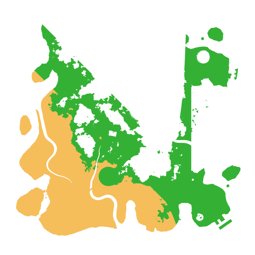 Biome Rust Map: Procedural Map, Size: 3500, Seed: 3735503