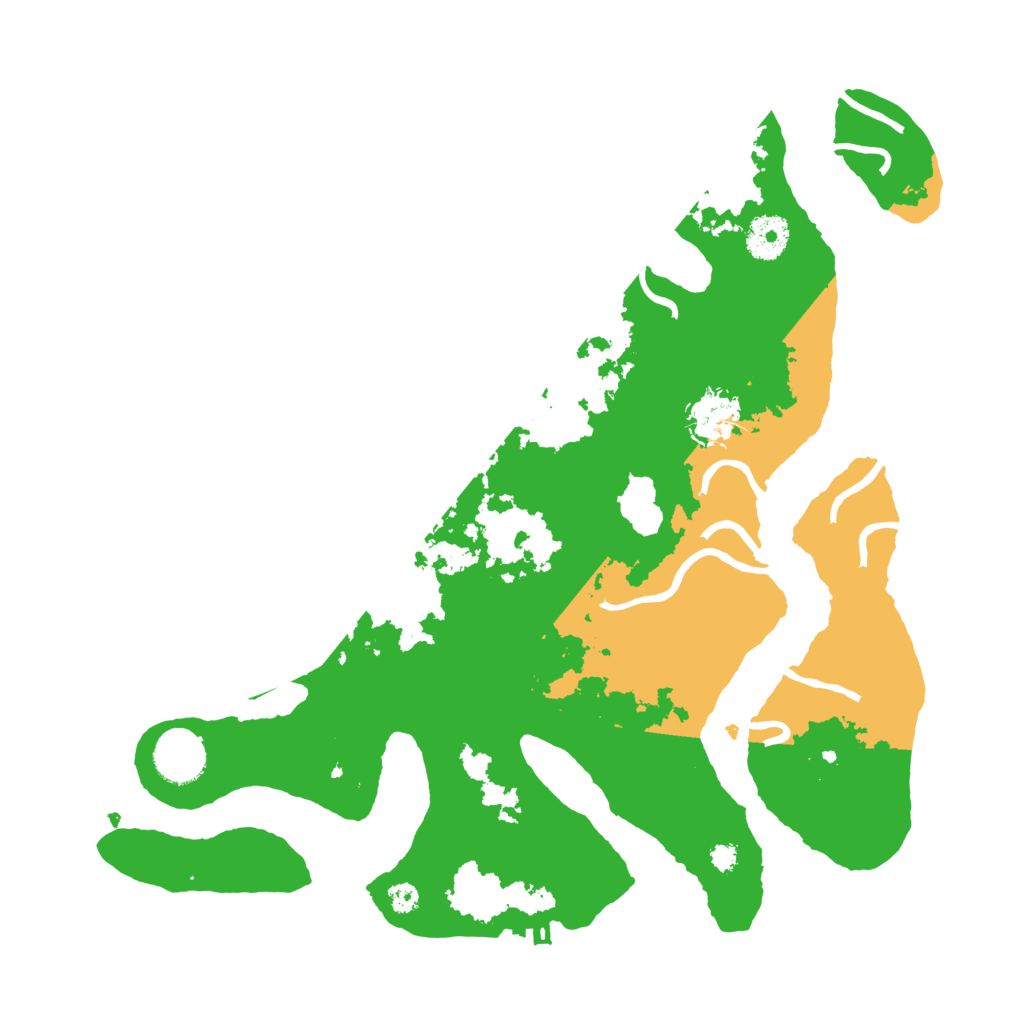Biome Rust Map: Procedural Map, Size: 3500, Seed: 2428029