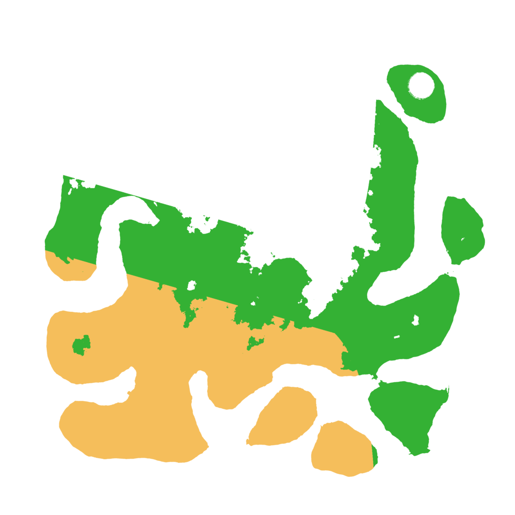 Biome Rust Map: Barren, Size: 3500, Seed: 1927151