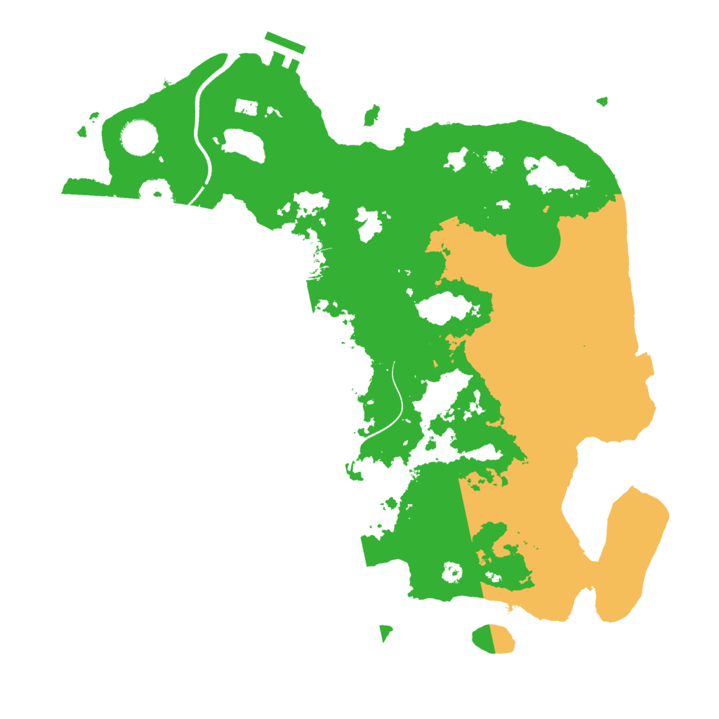 Biome Rust Map: Procedural Map, Size: 3500, Seed: 2726623