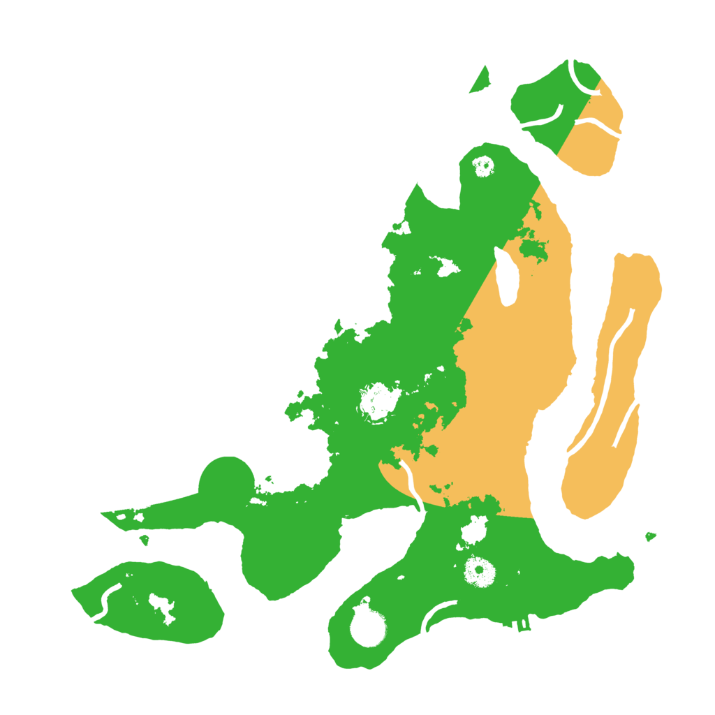 Biome Rust Map: Procedural Map, Size: 3500, Seed: 4342416