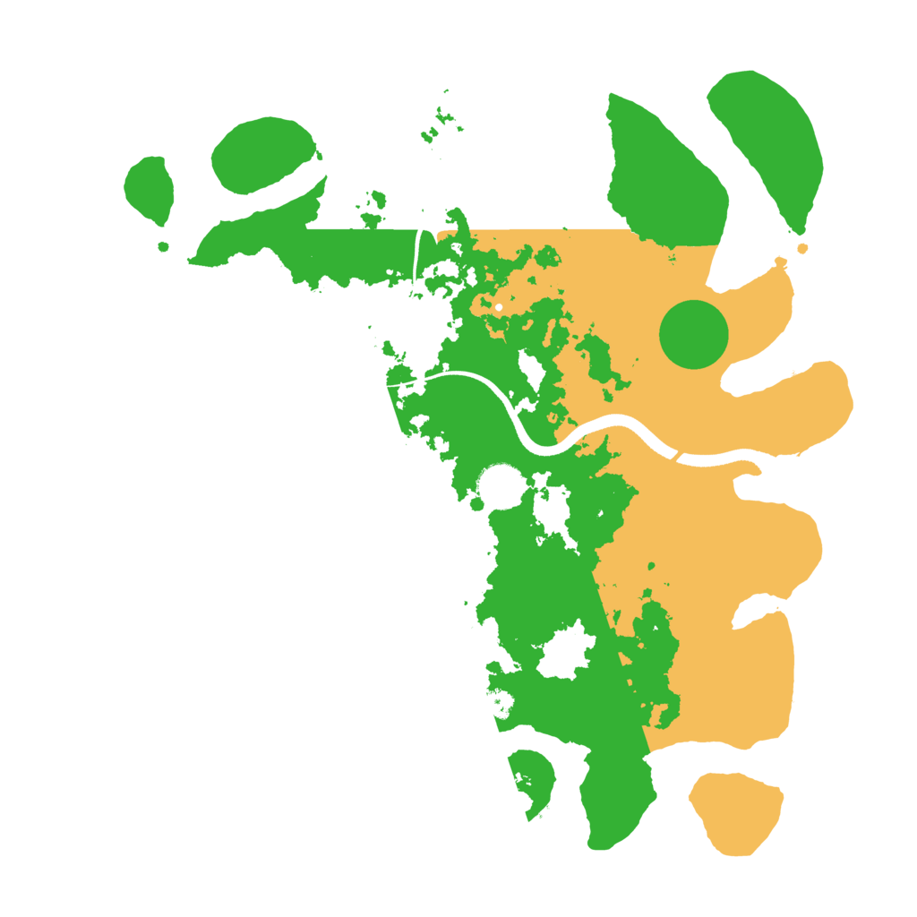 Biome Rust Map: Procedural Map, Size: 3500, Seed: 272767