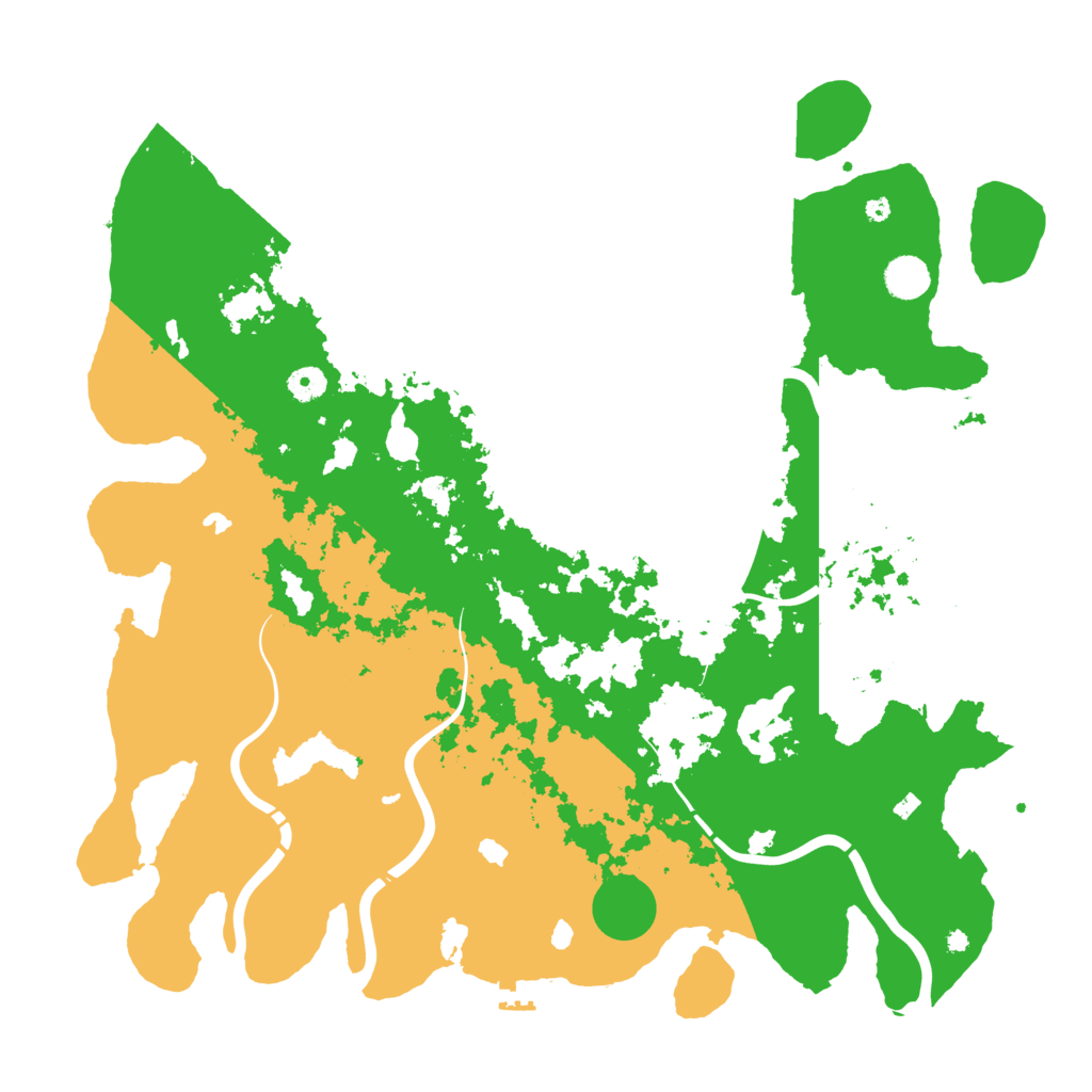 Biome Rust Map: Procedural Map, Size: 4500, Seed: 490282