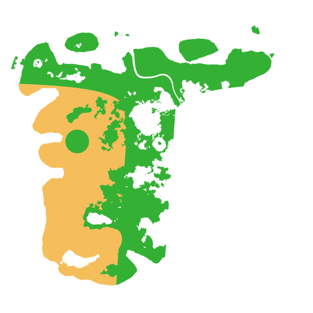 Biome Rust Map: Procedural Map, Size: 3500, Seed: 591814