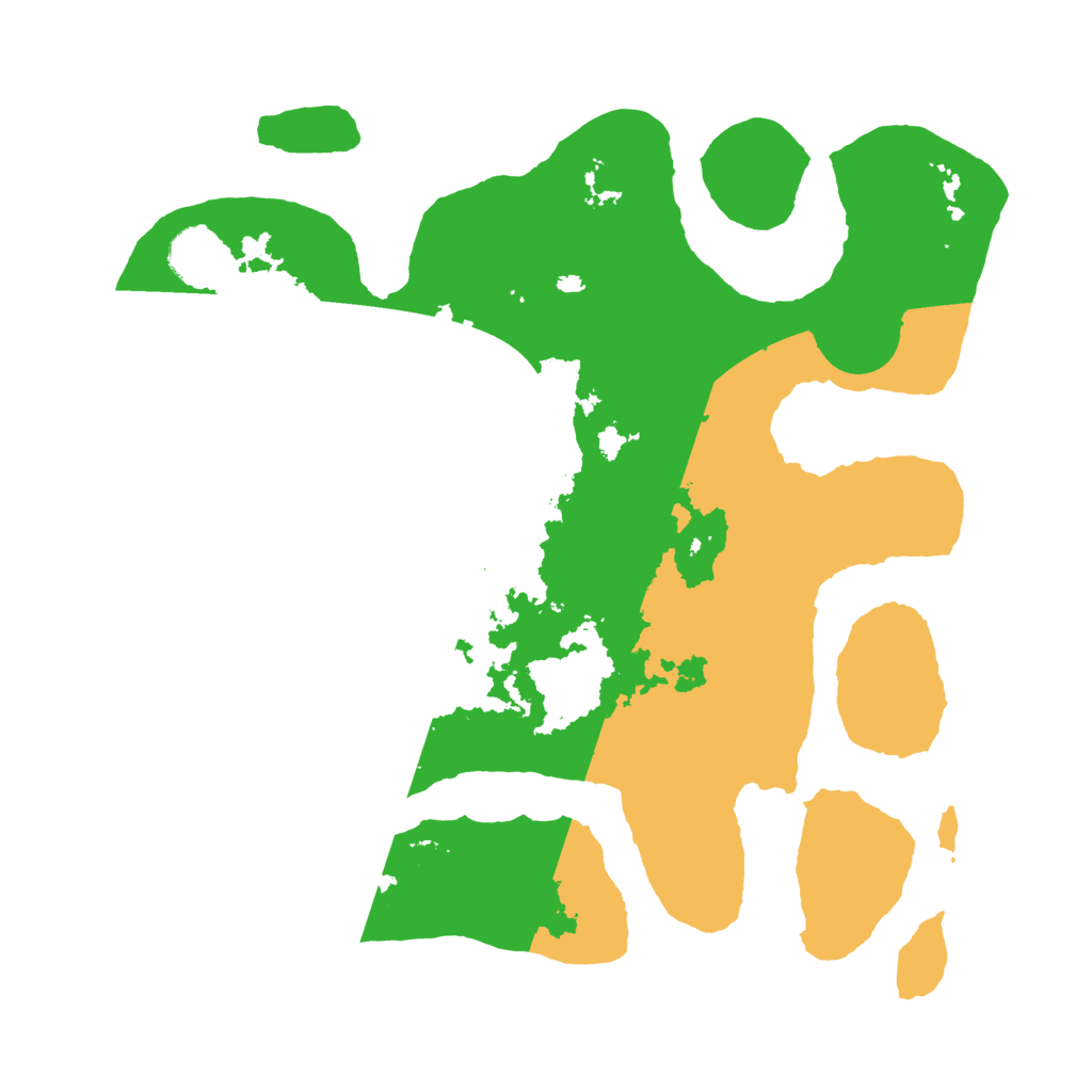 Biome Rust Map: Barren, Size: 3500, Seed: 2465096