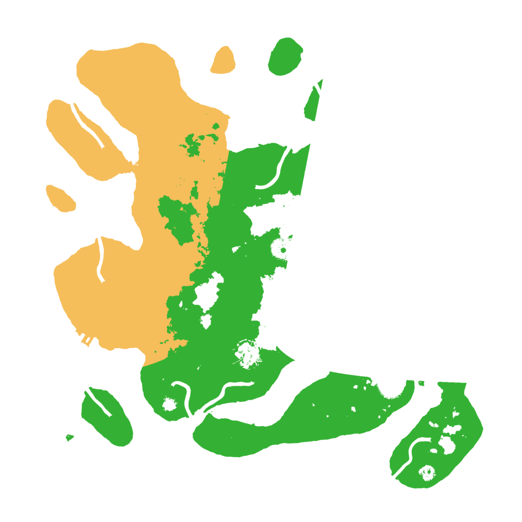 Biome Rust Map: Procedural Map, Size: 3500, Seed: 3777062