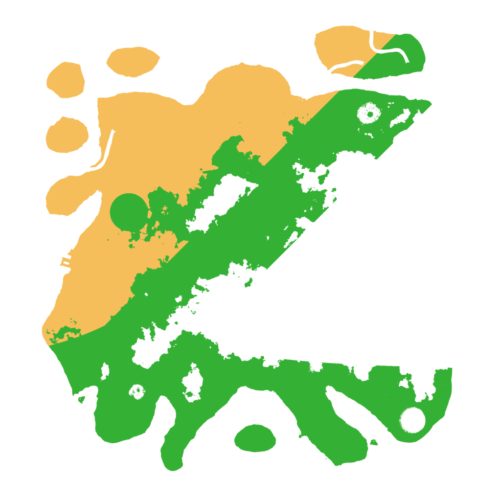 Biome Rust Map: Procedural Map, Size: 3500, Seed: 4205371