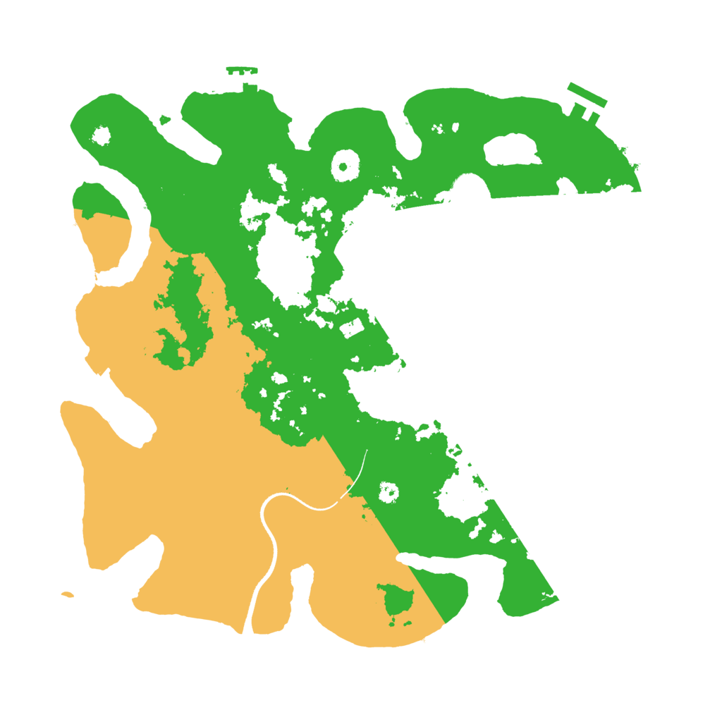Biome Rust Map: Procedural Map, Size: 3500, Seed: 4026905