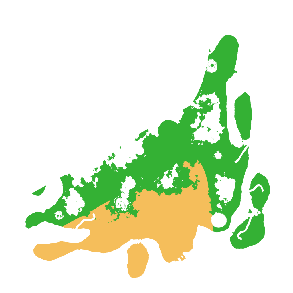 Biome Rust Map: Procedural Map, Size: 3500, Seed: 6213653