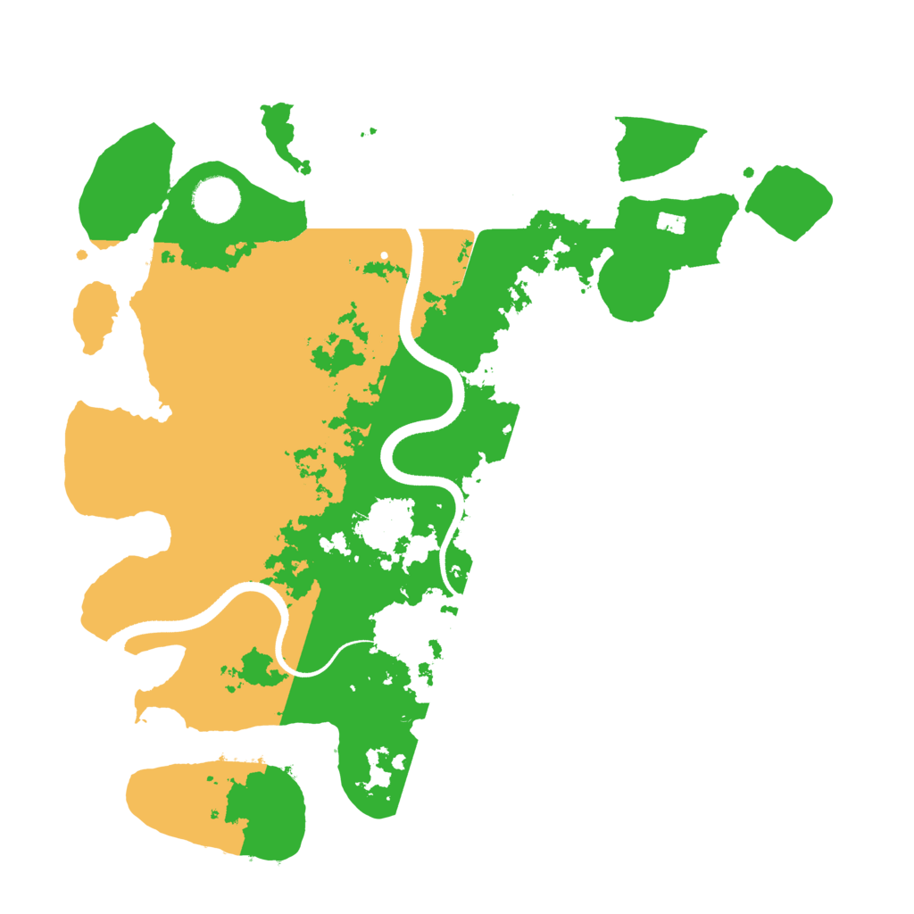 Biome Rust Map: Procedural Map, Size: 3500, Seed: 1697363