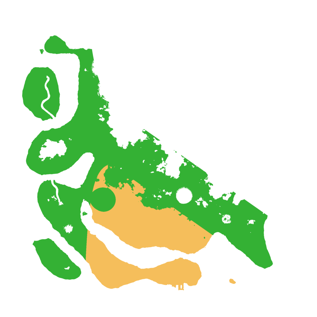 Biome Rust Map: Procedural Map, Size: 3500, Seed: 3162942