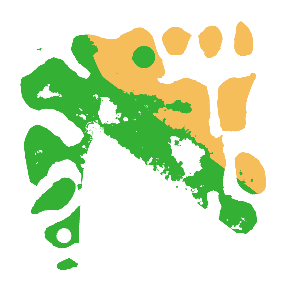 Biome Rust Map: Barren, Size: 3500, Seed: 4489882