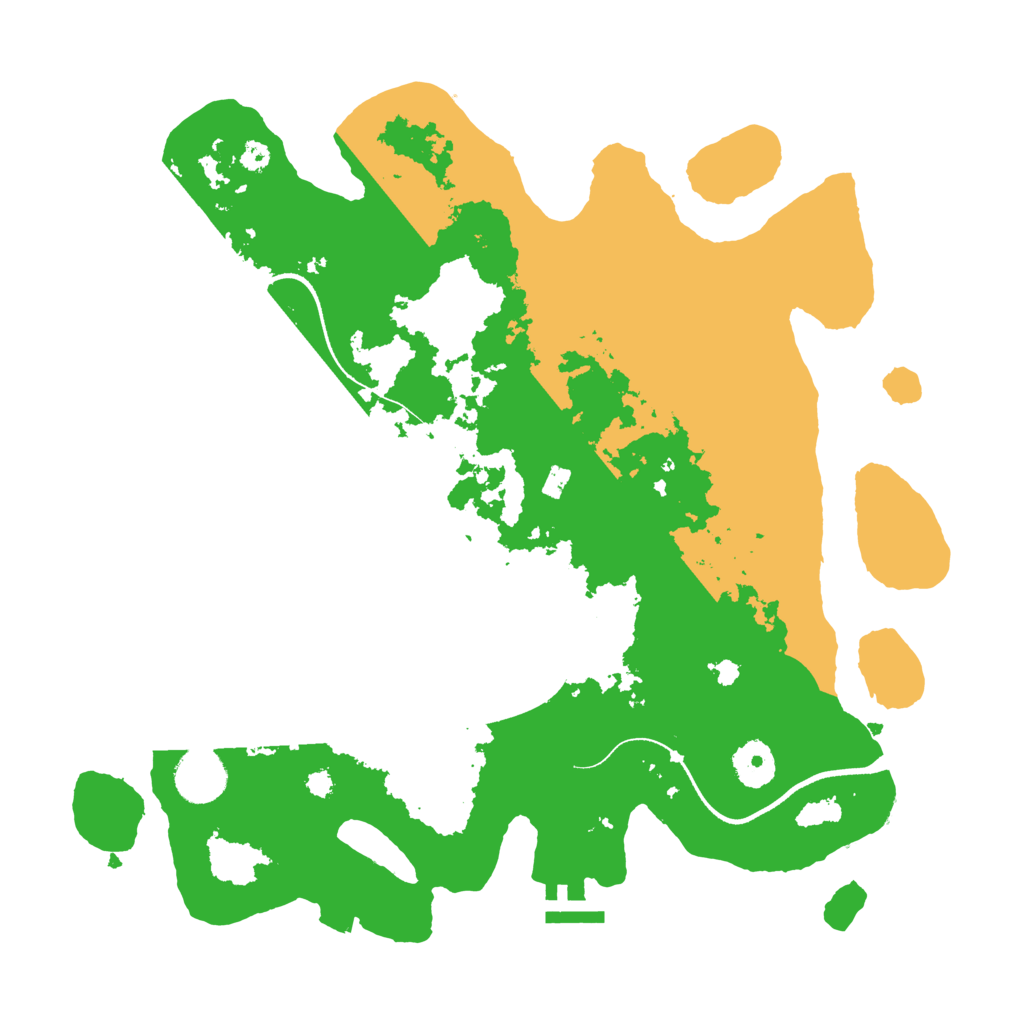 Biome Rust Map: Procedural Map, Size: 3500, Seed: 441076